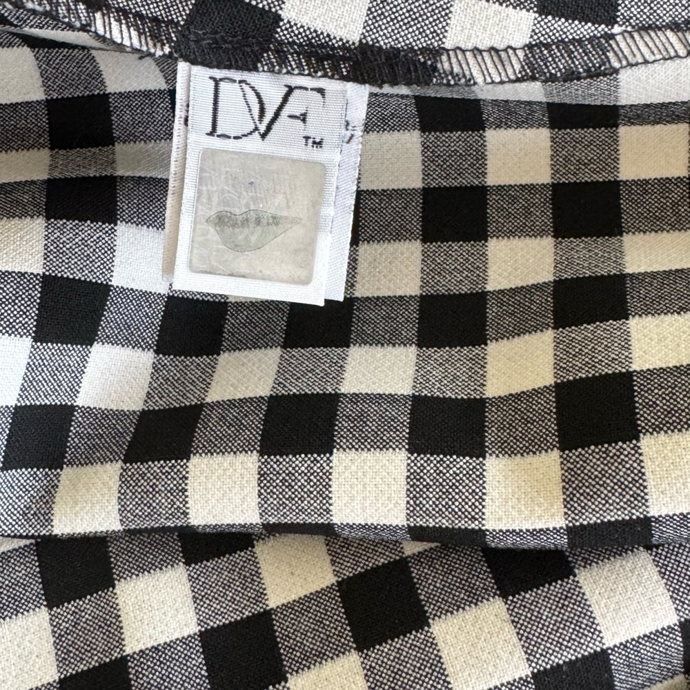 Diane Von Furstenberg Eliza Gingham Check Skirt - Picture 9 of 10
